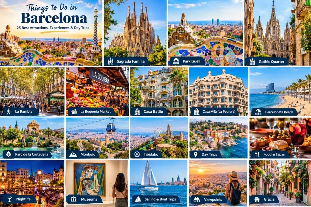 Things to Do in Barcelona featuring Sagrada Família, Park Güell and top attractions
